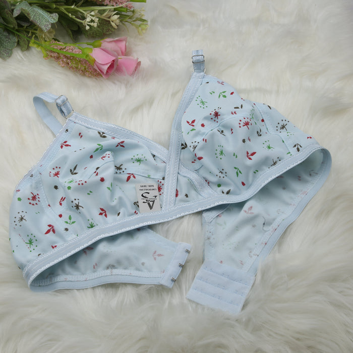 4 Piece Comfortable Printed jersey bra