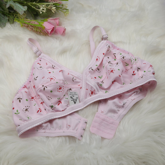 4 Piece Comfortable Printed jersey bra